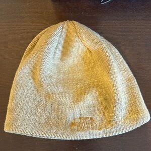 The North Face Light Brown Knit Beanie